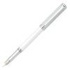 Sheaffer Intensity Broad Nib Fountain Pen, White Barrel Engraved Spiral
