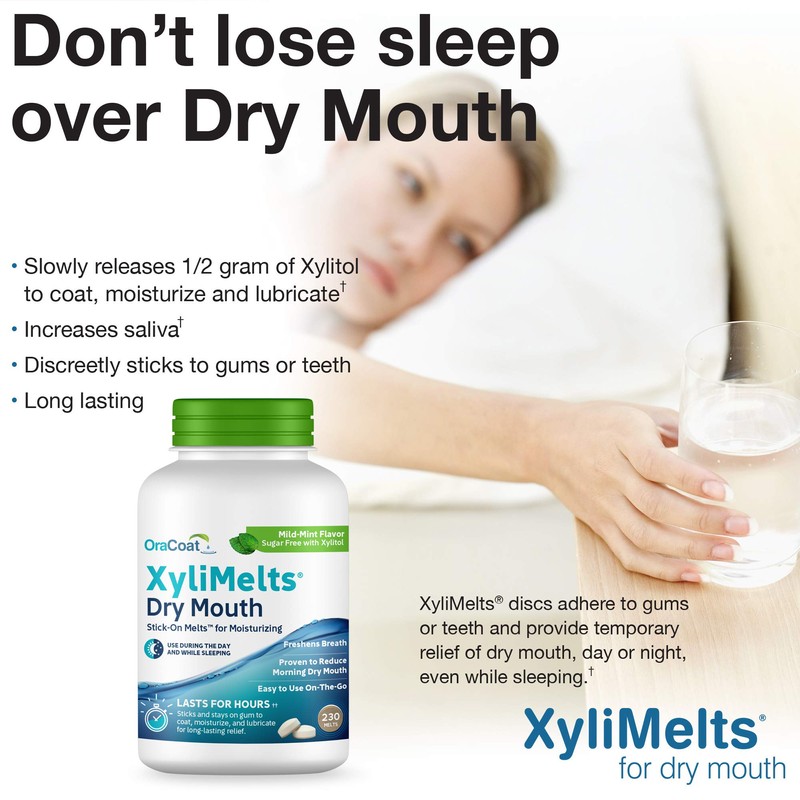 Oracoat XyliMelts for Dry Mouth Night Time or Day -