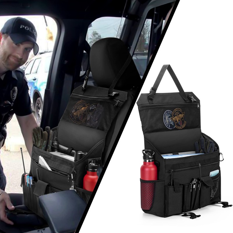 Trunab Patrol Bag, Car Front Seat Organizer, Police Duty Bag