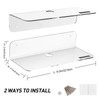 OAPRIRE 9 Inch Floating Wall Shelves Set of 4 -
