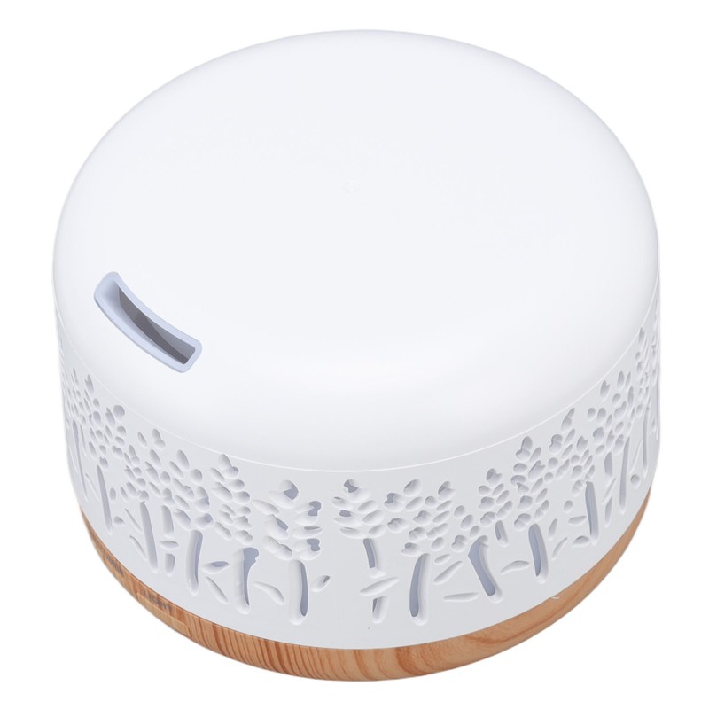 Desktop Humidifier 300ml Wood Grain Design Low Noise Aromatherapy Humidifier