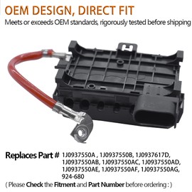 FOKES - Terminal de batería para VW Jetta Golf MK4 1999 2000 2001 2002 2003 2004, #1J0937550A 1J0937550B 1J0 937 617D