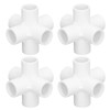 10PCS PVC Plastic Pipe Connector 6 Way Corner Elbow Fittings