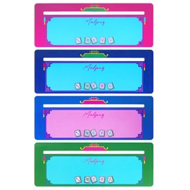 Kaelumix 4 Pcs Mahjong Line Finder，Mahjong line Reader，Reader Playing Rule Guide Tool for Beginner Players Table Game Lover Accessories Gifts，Parties, Competitions, Game Nights Accessories.