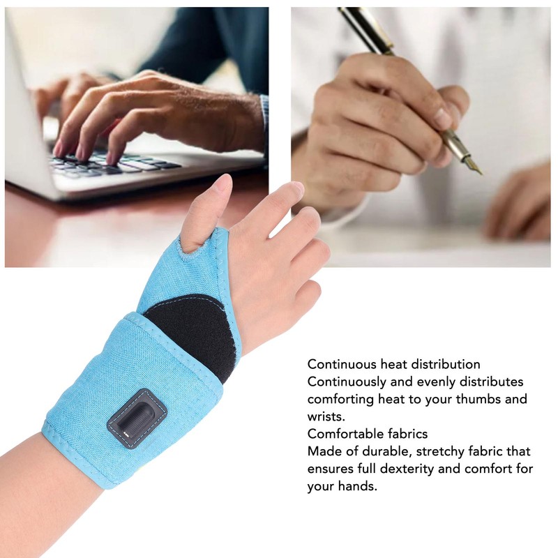 Electric Heating Hand Wrist Brace Adjustable Heating Temperature Gear and