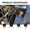 Ferianl 2PCS Waterproof RV Push Button Switch, 12V Wired Miniature