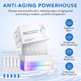 3% Hyaluronic Acid Serum for Face 30PCS - Ultra Hydrating Tightes Skin, Absorbs Quickly, Skin Deep Moisturizing Facial Serum for Anti-Aging