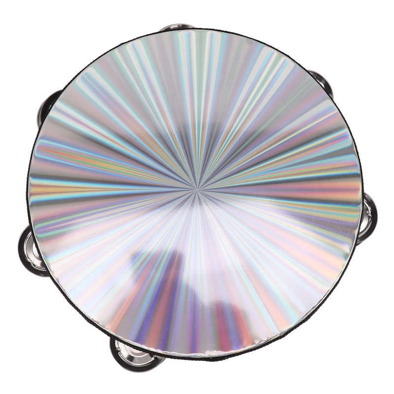 Tambourine Double Row Jingles Drum Metal Bell Handheld Drum Kids