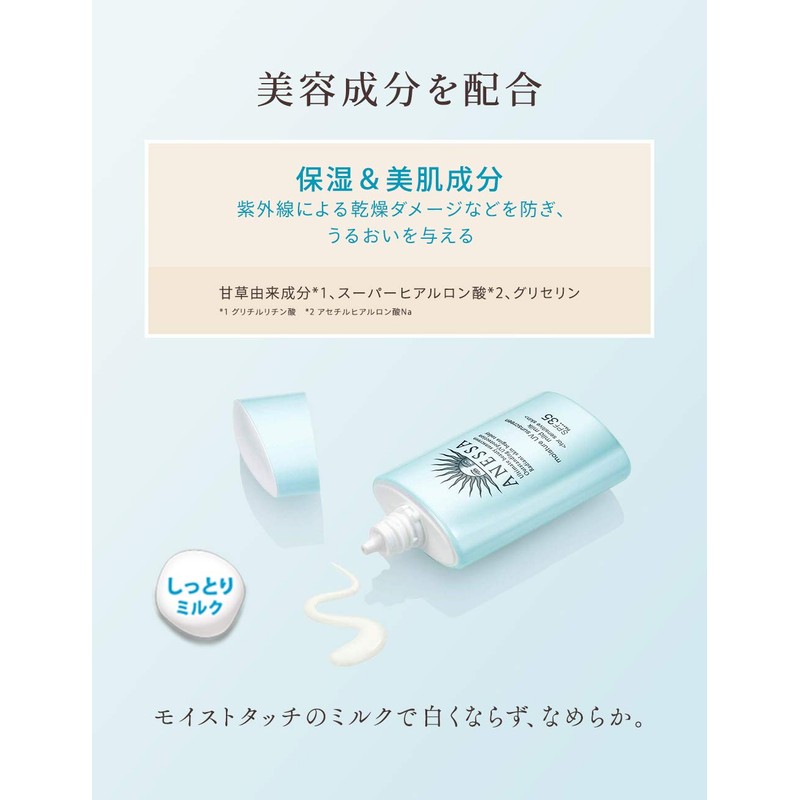 Anessa (Old Product) Anesa Moisture UV Mild Milk, Sunscreen, 2.0