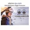 alpine [vju:] Ski Goggle Protection Cover Elastic Microfiber Unisex, white