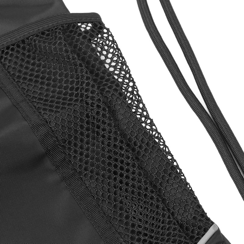 Basketball Backpack Black Large Capacity Drawstring Bag Outdoor Sports Camping