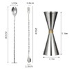 DFsucces Measuring Cup 30/45ml Stainless Steel Jigger Cup Graduated Cocktail