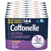 Cottonelle Ultra Comfort Toilet Paper with Cushiony CleaningRipples Texture, 32