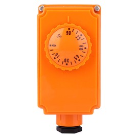 Hot Water Pipe Temperature Controller Stem Thermostat Temperature Thermostat Long for Hot Water Pipe Thermostat G1 Male Thread, Hot Water Cylinder Thermostat Temperature