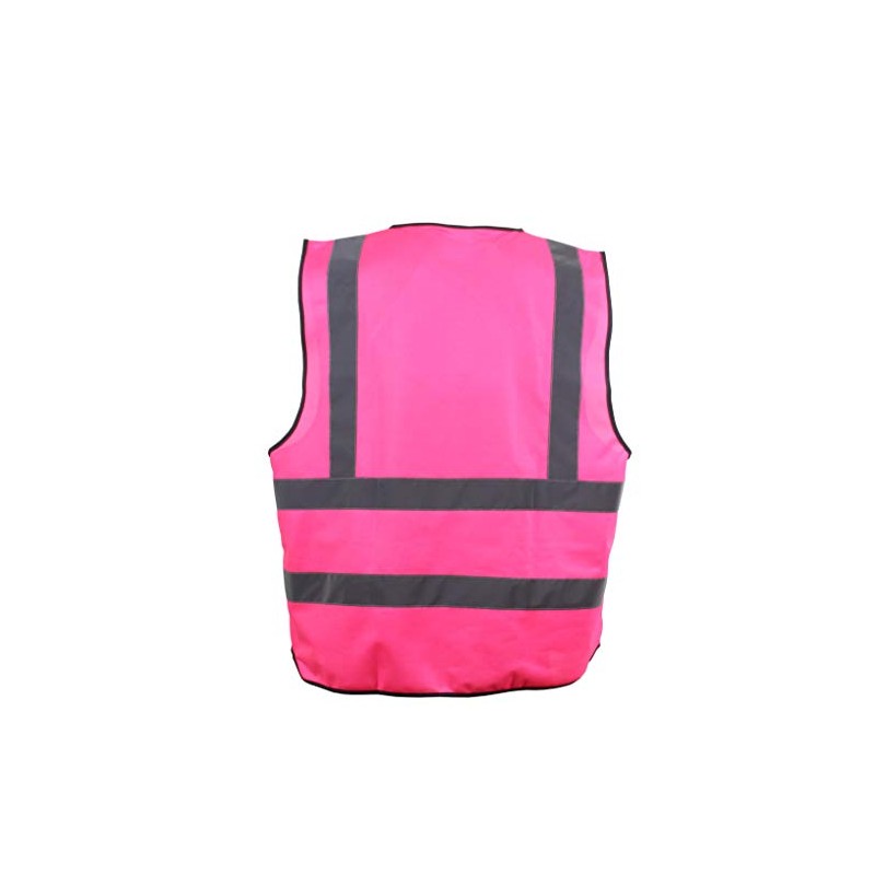Adult Zipped High Visibility Hi Viz Hi Vis Vest Waistcoat
