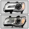 ACANII - For [Halogen Type] 2015-2023 Chrysler 300 Chrome Bezel