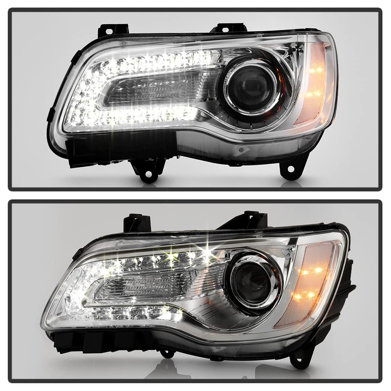 ACANII - For [Halogen Type] 2015-2023 Chrysler 300 Chrome Bezel