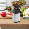 Universal Knife Block, Stainless Steel Knife Holder without Knife Including