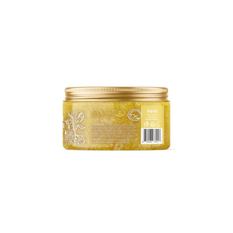 Natural Elephant Exfoliante De Azúcar De Cúrcuma Y Cítricos Con