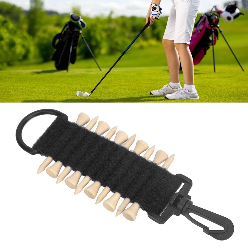 Luqeeg 10 Tees Golf Tee Holder, Golf Ball Holder, Golf