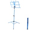 Small Music Stand Metal Portable Shelf Easy Assemble Lift Fold