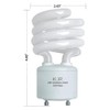 KOR (Pack of 4) 23 Watt Mini Spiral - GU24