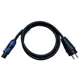 NWP Power Cable 1.5 m powerCON Blue to 230 V Schuko Plug - 3 x 2.5 mm² - Rubber Hose Cable - NAC3FXXA-W-L Power-In (Blue)