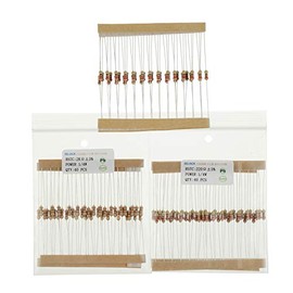 BOJACK BOJACK Resistor Assortment Kit 1 Ohm - 1M Ohm 1/4W Carbon Film Resistor Assortment Resistor Kit (25 Values 1000 Pcs)