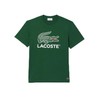Lacoste Men's Signature Crocodile Print Cotton Crewneck Graphic T-Shirt Appalachan
