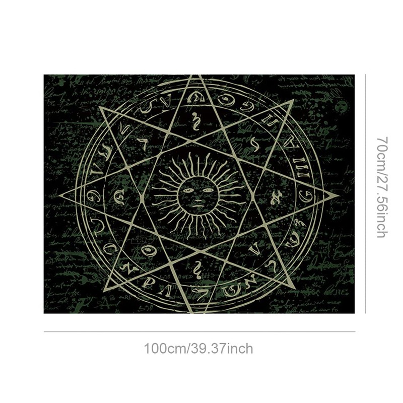 Tarot Divination Wall Tapestry, 70 x 100 cm The Moon