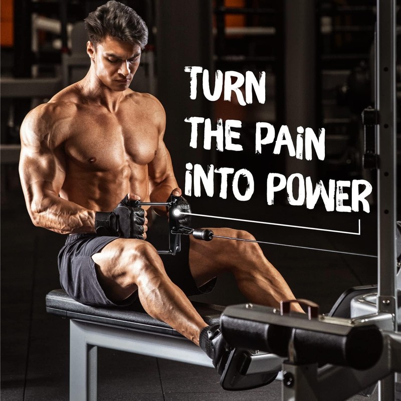 WNOEY Cable Attachments for Gym, Cable Machine Attachment Set, LAT