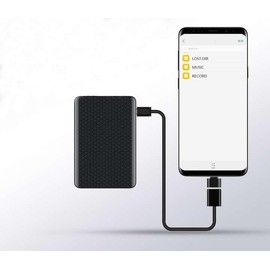 MBG line® Mini Dictaphone Q85, 32 GB Audio Recorder with Voice Activation and Microphone, USB Voice Recorder with Magnet, Compact Digital Recording Device for Voice and Meetings