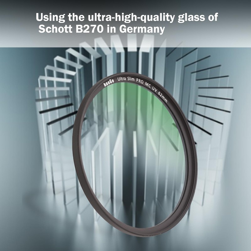 Haoge 55mm MC UV Lens Protection Filter Slim Frame with