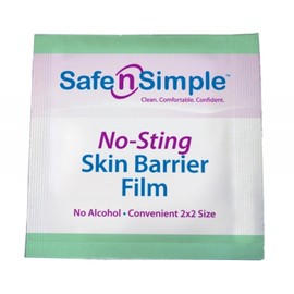 SAFE N SIMPLE RRSNS80775 Alcohol Free No Sting Skin Barrier Wipes