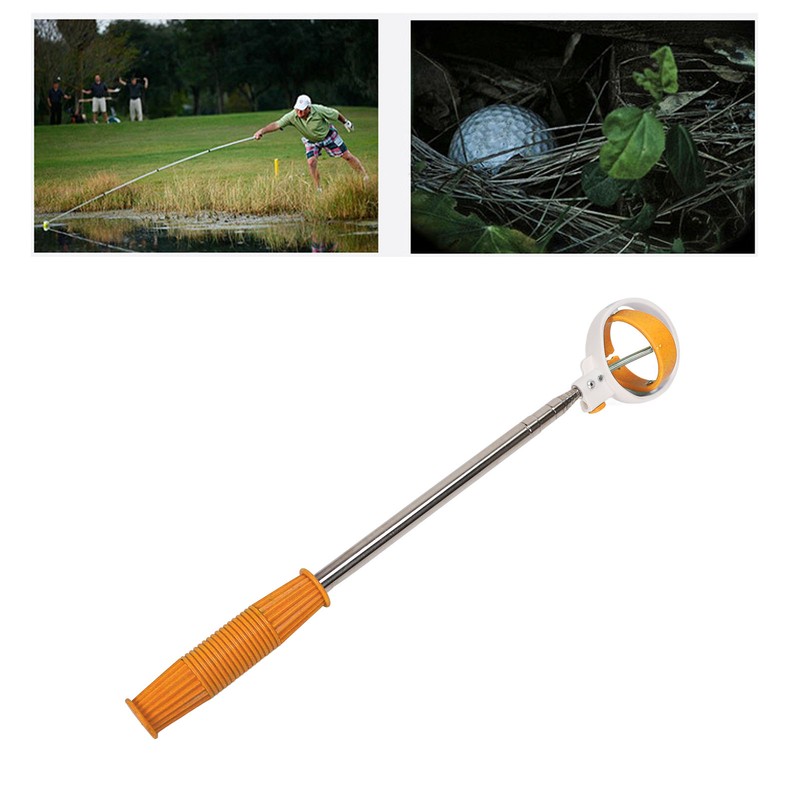 Golf Ball Retriever Telescopic Ball Picker Stainless Steel 8 Sections