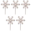 Northlight Lighted Snowflake Christmas Pathway Markers - 14.25" - 5ct