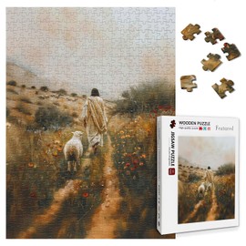 Christian Puzzles for Adults 1000 Pieces - Jesus Wooden Puzzles