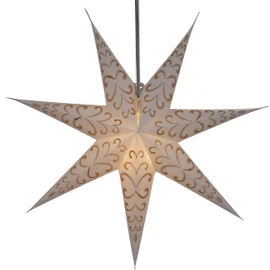 GURU SHOP Foldable Advent Luminous Paper Star, Christmas Star 60 cm - Luxury Riva, Paper Stars 60 cm