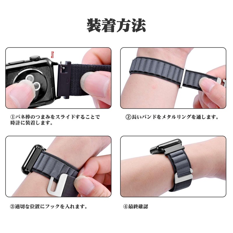 [WOCCI] 18mm 20mm 22mm Watch Band, Sporty Nylon Watch Strap,