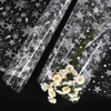 80 * 500cm Cellophane Wrap,White Star Transparent Cellophane Wrap for