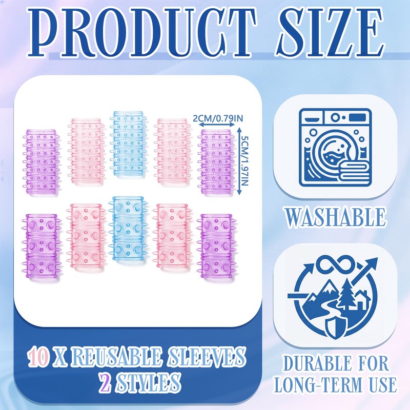 10 Pcs Anti Skin Picking Fidget Toys Silicone Finger Sleeve