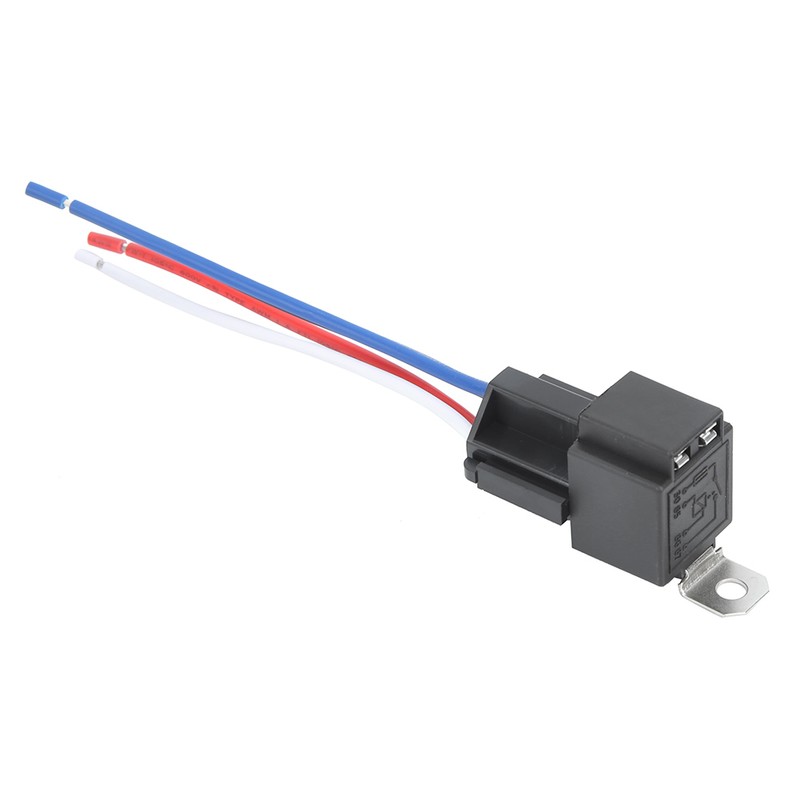 Car Automobile Electronic Relays with Safety Fuse Normally Open 30A/12VDC
