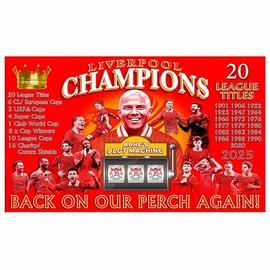 GIFTS 4 ALL Giant Liverpool 2025 Champions Flag, Liverpool Football League Champs Banner, 2025 English Football League Champions Flag