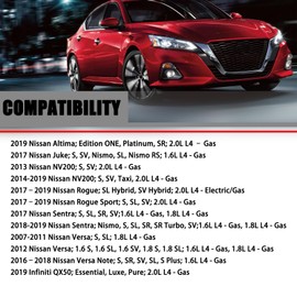 AUCERAMIC 13270-5TA0A Valve Cover Gasket and Intake Manifold Gasket Kit Fit for Nissan Altima Juke Rogue Sentra Versa Infiniti QX50 Nismo NV200 S SR SV 2007-2019 1.6L 1.8L 2.0L 16175-JA00A 14035-EL00A