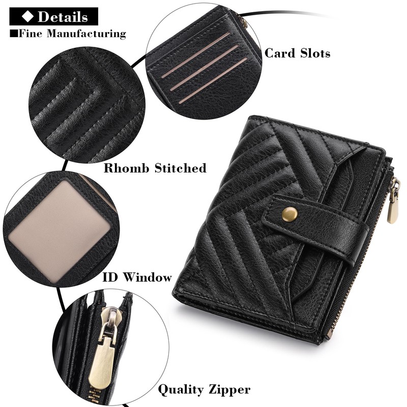 FALAN MULE Women's Small Purse with RFID Blocking, Women's Mini
