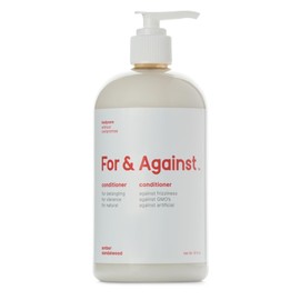 For & Against All Natural Daily Conditioner 16oz (500ml) | Gentle Sulfate Free Conditioner For Soft & Strong Hair | Organic & Cruelty Free Ingredients