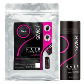 2 PIEZAS - Micro Fibras Naturales Adherentes Capilares Disimula Calvicie Caida del Cabello 100g con frasco aplicador Figras Cabello Calvo Solución para la Pérdida de Cabello (Cafe Oscuro)