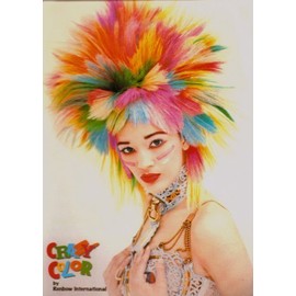 Semi-Permanent Hair Colour Cream Dye Crazy Colour Renbow 4 x 100 ml