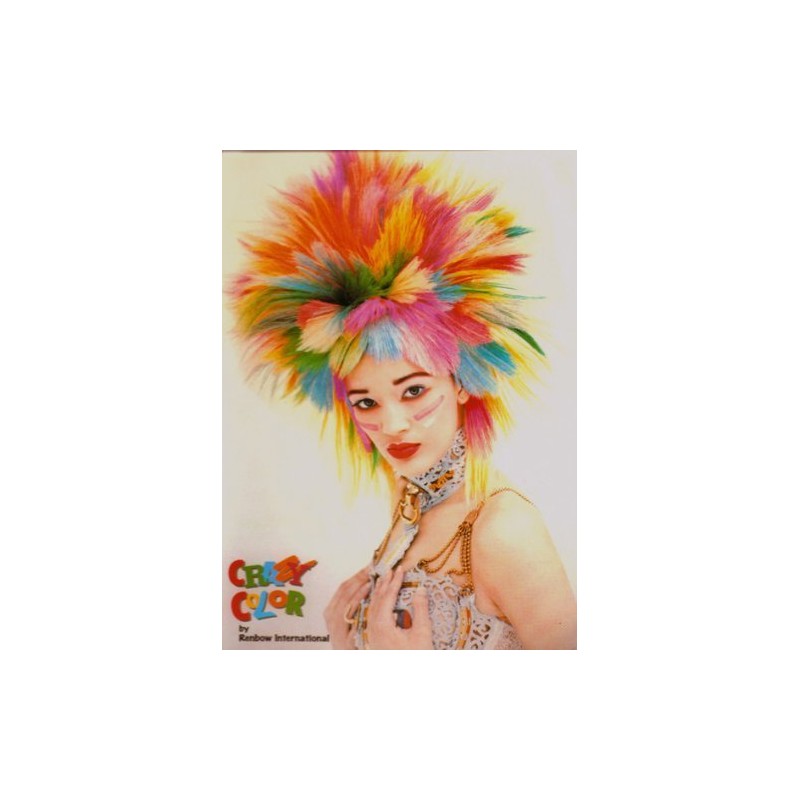Semi-Permanent Hair Colour Cream Dye Crazy Colour Renbow 4 x