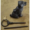 Lulu Decor, Fleur De Lis Door Stop with Handle (Antique